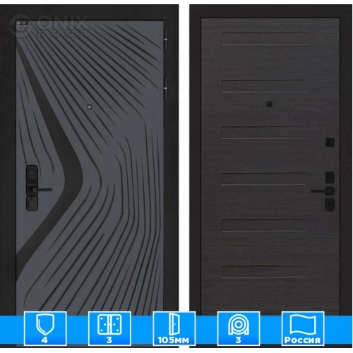 Входная дверь LEOLAB 14 - Эковенге горизонтальный