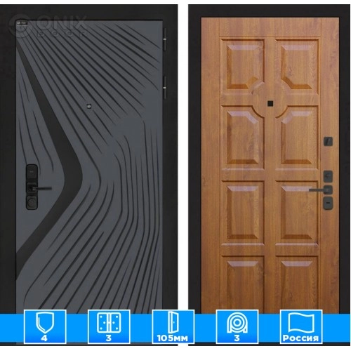 Входная дверь LEOLAB 17 - Золотой дуб