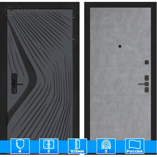 Входная дверь LEOLAB 21 - Бетон светлый