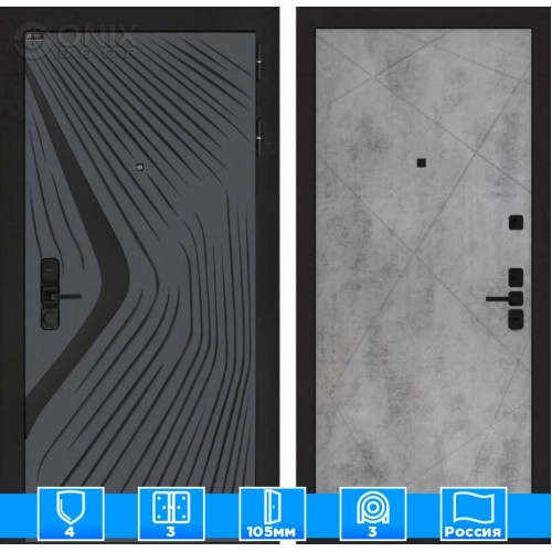 Входная дверь LEOLAB 24 - Бетон светлый