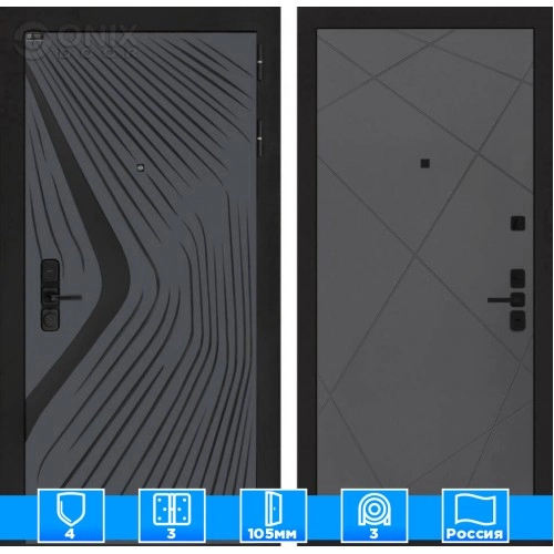 Входная дверь LEOLAB 24 - Графит софт