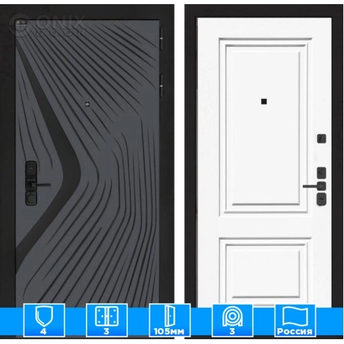 Входная дверь LEOLAB 26 - Эмаль RAL 9003