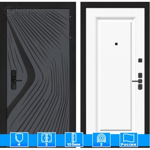 Входная дверь LEOLAB 27 - Эмаль RAL 9003