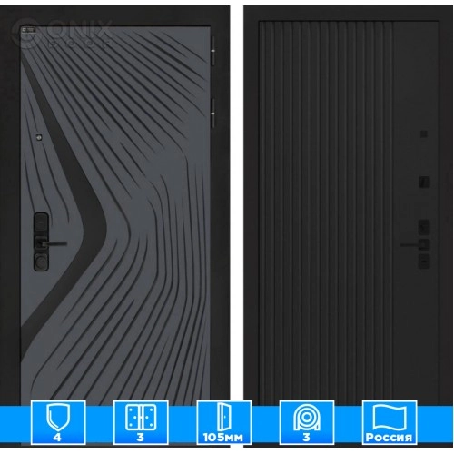 Входная дверь LEOLAB 29 - Черный кварц