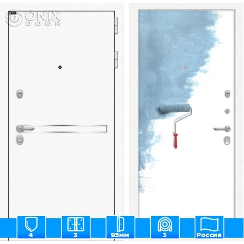 Входная дверь Лайн WHITE 28 - Грунт под покраску