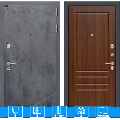 Входная дверь LOFT 03 - Орех бренди