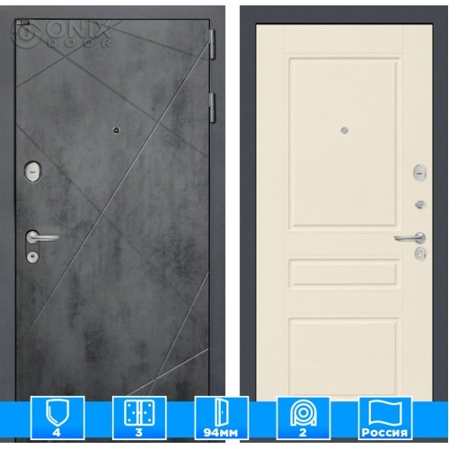 Входная дверь LOFT 03 - Крем софт