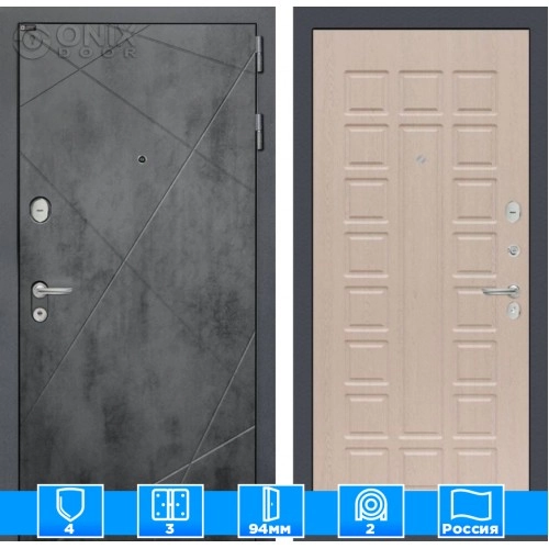 Входная дверь LOFT 04 - Беленый дуб