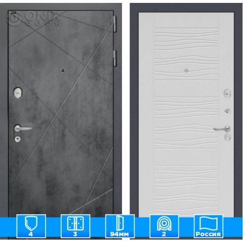 Входная дверь LOFT 06 - Белое дерево