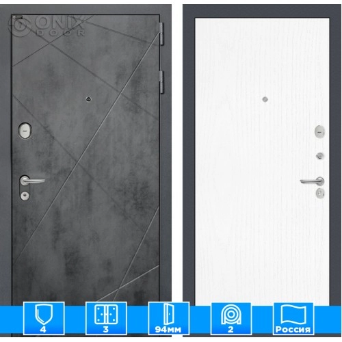 Входная дверь LOFT 07 - Белое дерево