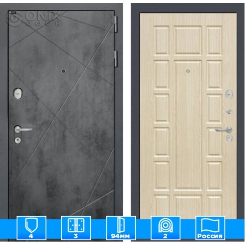 Входная дверь LOFT 12 - Беленый дуб