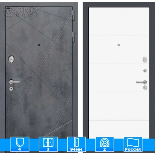 Входная дверь LOFT 13 - Белый софт