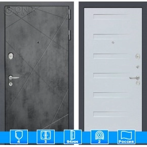 Входная дверь LOFT 14 - Дуб кантри белый горизонтальный