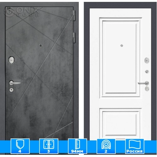 Входная дверь LOFT 26 - Эмаль RAL 9003