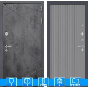 Входная дверь LOFT 29 - Серый рельеф софт