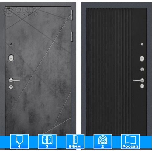 Входная дверь LOFT 29 - Черный кварц