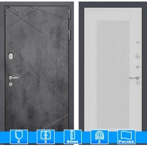 Входная дверь LOFT 30 - Белый рельеф софт