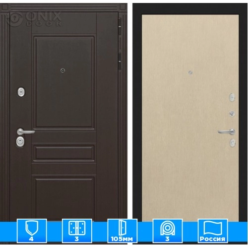 Входная дверь Мегаполис 05 - Венге светлый