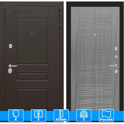 Входная дверь Мегаполис 06 - Сандал серый