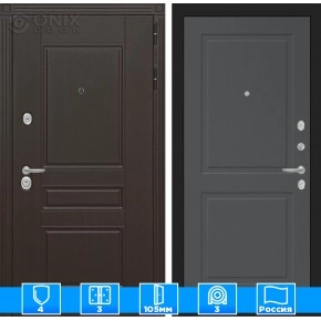 Входная дверь Мегаполис 11 - Графит софт