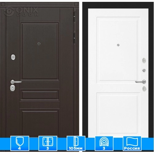 Входная дверь Мегаполис 11 - Белый софт