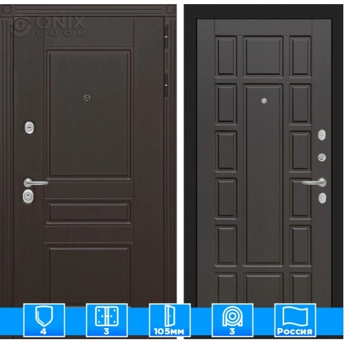 Входная дверь Мегаполис 12 - Венге