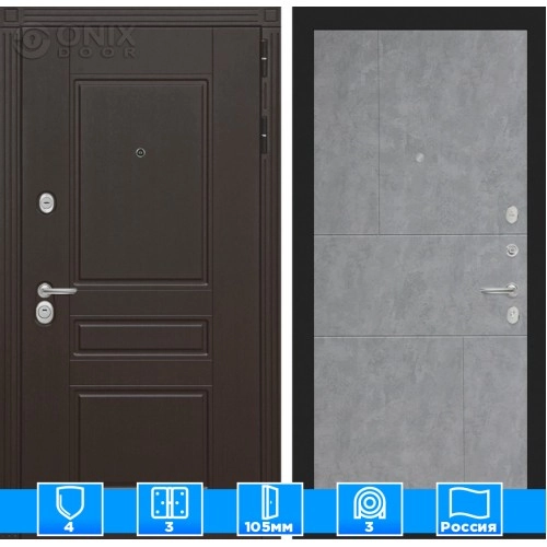 Входная дверь Мегаполис 21 - Бетон светлый