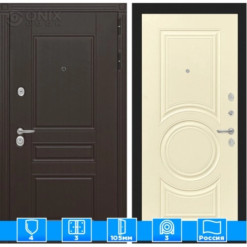 Входная дверь Мегаполис 23 - Шампань софт