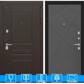 Входная дверь Мегаполис 24 - Графит софт