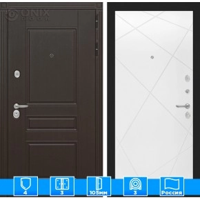 Входная дверь Мегаполис 24 - Белый софт