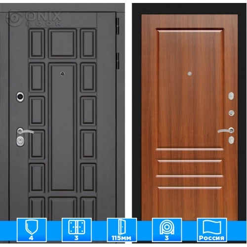 Входная дверь Нью-Йорк 03 - Орех бренди