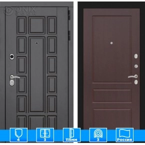 Входная дверь Нью-Йорк 03 - Орех премиум