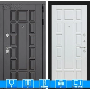 Входная дверь Нью-Йорк 12 - Белое дерево