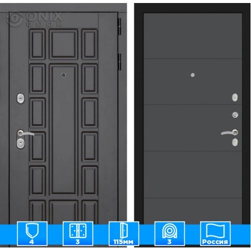 Входная дверь Нью-Йорк 13 - Графит софт