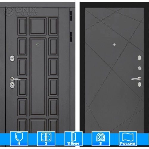 Входная дверь Нью-Йорк 24 - Графит софт