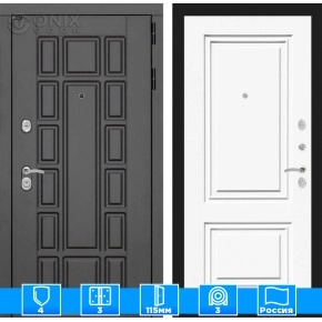 Входная дверь Нью-Йорк 26 - Эмаль RAL 9003