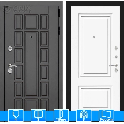 Входная дверь Нью-Йорк 26 - Эмаль RAL 9003