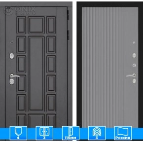 Входная дверь Нью-Йорк 29 - Серый рельеф софт