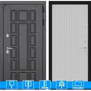 Входная дверь Нью-Йорк 29 - Белый рельеф софт