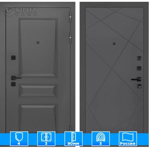 Входная дверь Орлеан 24 - Графит софт