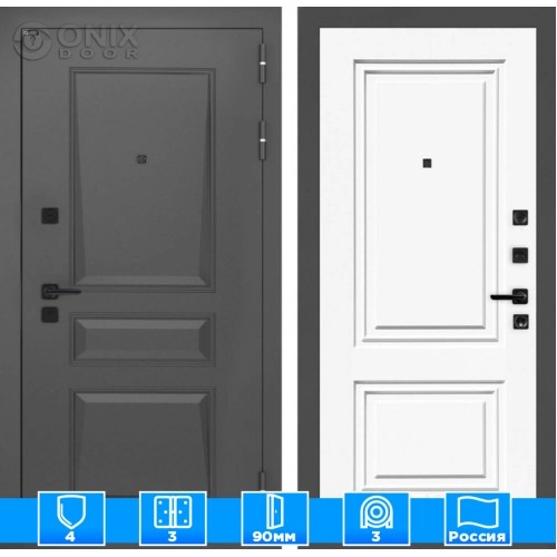 Входная дверь Орлеан 26 - Эмаль RAL 9003