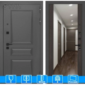 Входная дверь Орлеан с Зеркалом Максимум - Венге