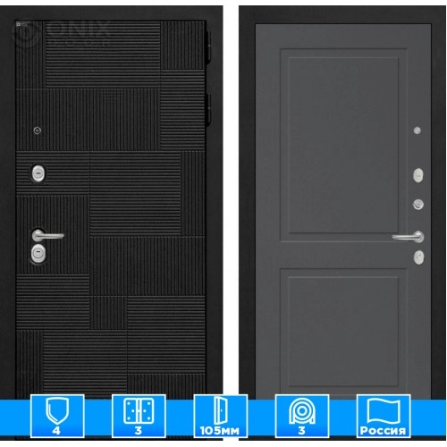 Входная дверь PAZL 11 - Графит софт