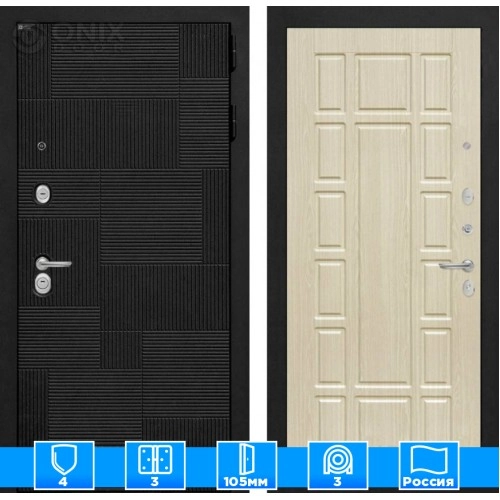 Входная дверь PAZL 12 - Беленый дуб