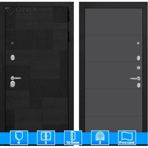 Входная дверь PAZL 13 - Графит софт
