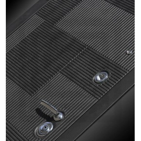 Входная дверь PAZL с зеркалом 18 - Сандал белый