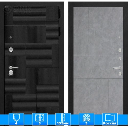 Входная дверь PAZL 21 - Бетон светлый