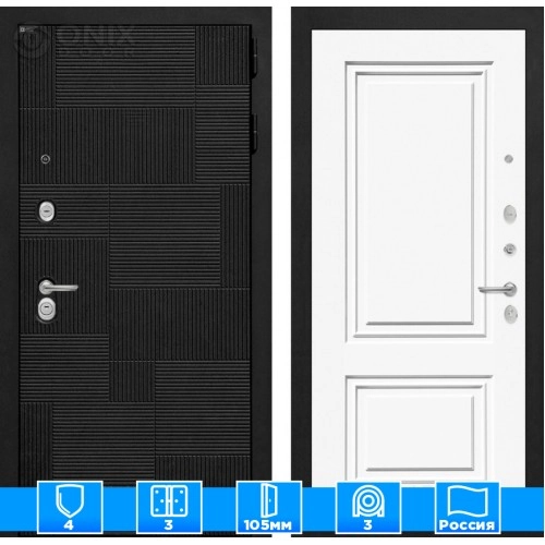 Входная дверь PAZL 26 - Эмаль RAL 9003