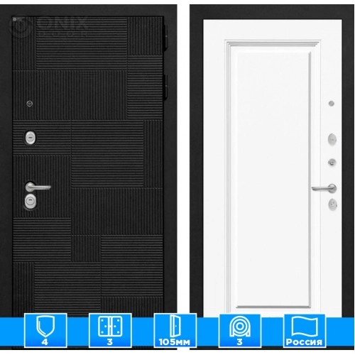 Входная дверь PAZL 27 - Эмаль RAL 9003