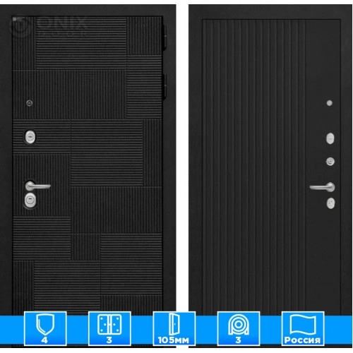 Входная дверь PAZL 29 - Черный кварц